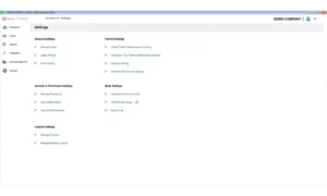 UBS Payroll settings interface